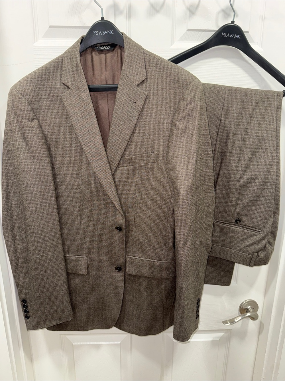 Jos. A. Bank Brown Textured Two-Piece Suit